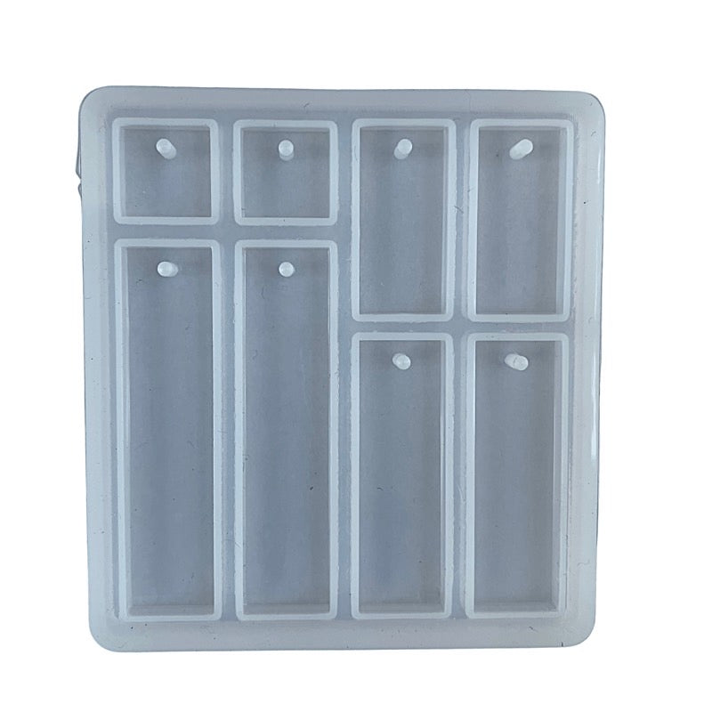 Square and rectangle shaped resin jewelry mold