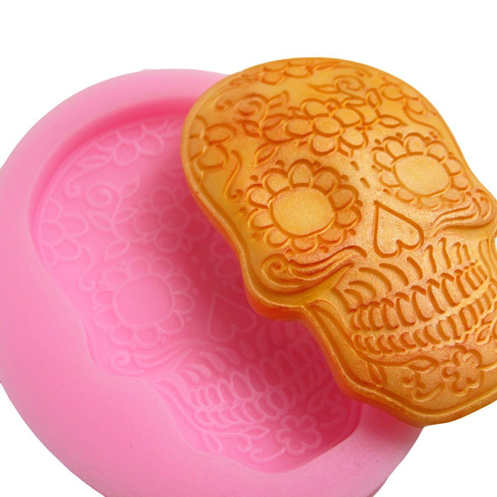 Sugar skull silicone mold for resin