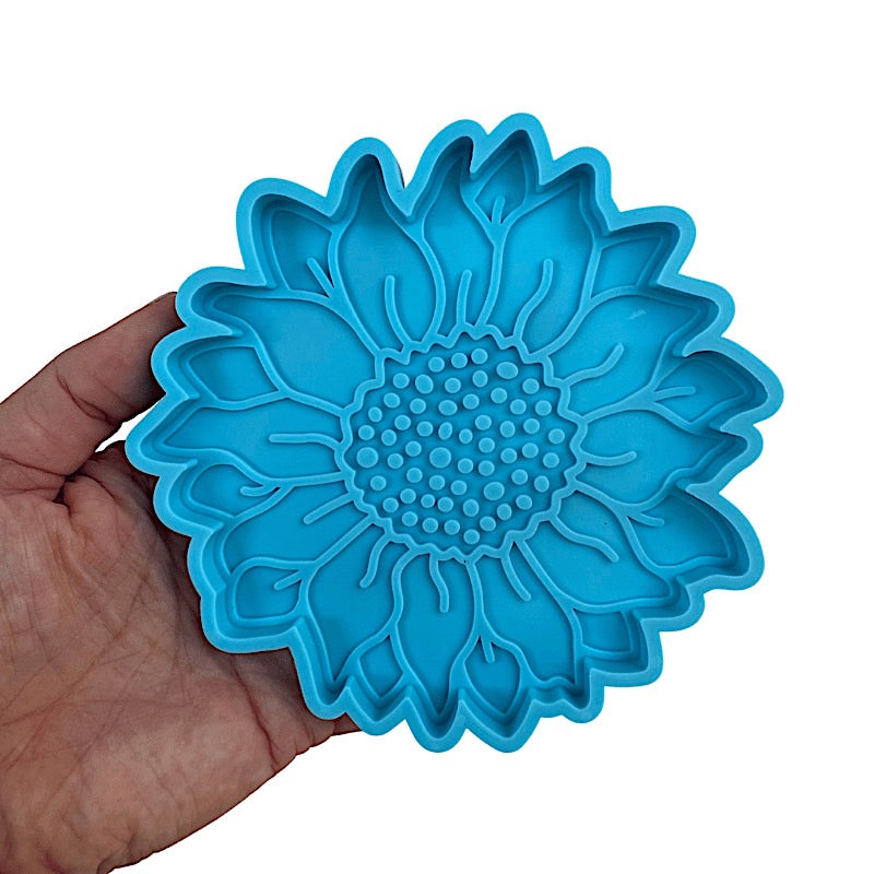 Sunflower resin silicone mold for coasters