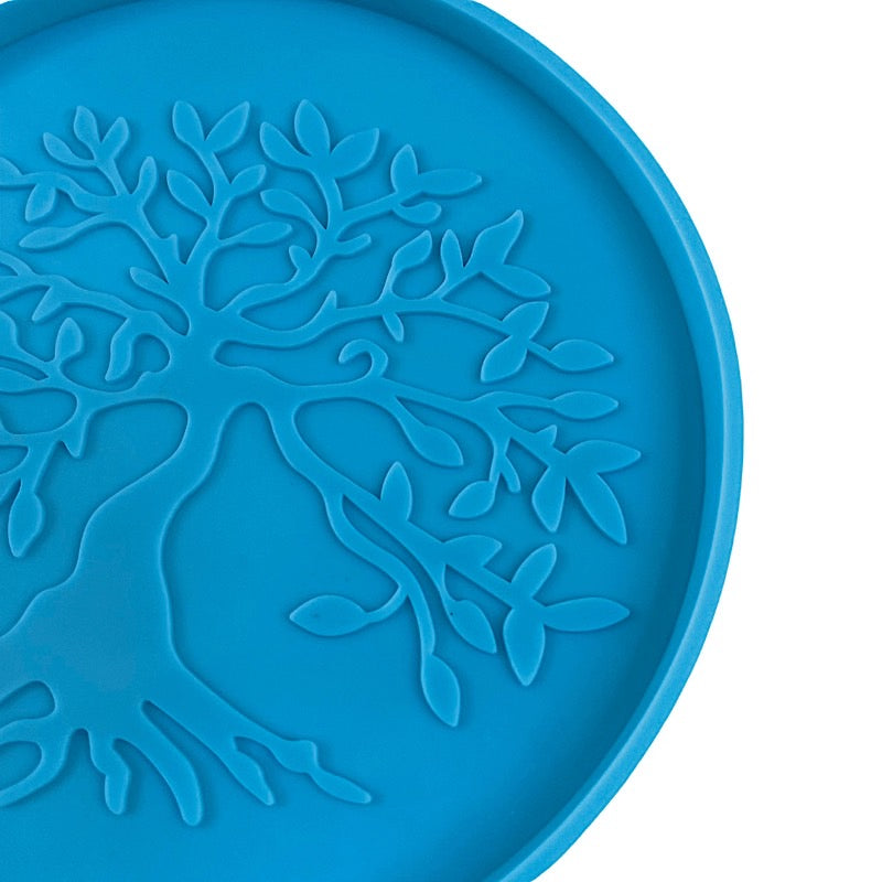 Tree of Life silicone coaster mold detail