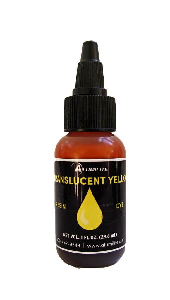 Yellow liquid resin dye